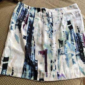 Kenar blue printed skirt (sz 12)